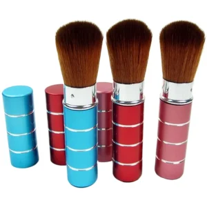 Portable Retractable Makeup Brush Blush Foundation And Powder Brush Soft Bristles Minimal Shedding