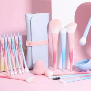 Portable Smooth Precise Face Cosmetic Application Brush Set Makeup Beginners Elegant Daily Beauty Looks Luxury Makeup Brush Set