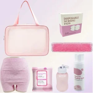 Postpartum Essentials Bags Included Retract Peri Bottle Gel Perineal Hot Cold Pack Disposable Cotton Postpartum Underwear