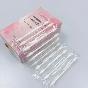 Premium Double Pointed Makeup Cotton Swabs Individually Wrapped Paper Handle Buds for Nail Art Jewelry & Precision Makeup