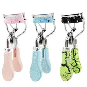 Premium Portable Stainless Steel Eyelash Curler Chrome Finish Cosmetic Tool