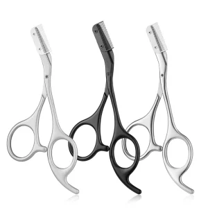 Premium Quality Stainless Steel Makeup Scissors Straight Blade with Sharp Tip for Eyebrow Trimming and Beauty Care