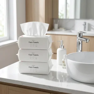 Premium Thick Ultra Soft Disposable Face Towel Clean Disposable Face Cloth for Sensitive Skin & Makeup Removal