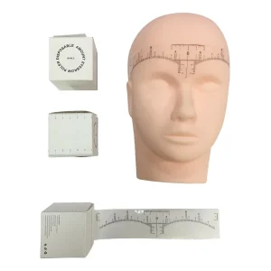 Private Label 50pcs Disposable Transparent Eyebrow Ruler Tool Sticker for Microblading Mapping Permanent Makeup Accessories