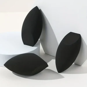 Private Label Customized Foundation Egg Makeup Sponge Blender Black Makeup Beauty Sponge for Cosmetic Application