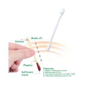 Private Label Disposable Iodophor Cotton Bud Sterile Povidone Iodine Filled Cotton Swabs