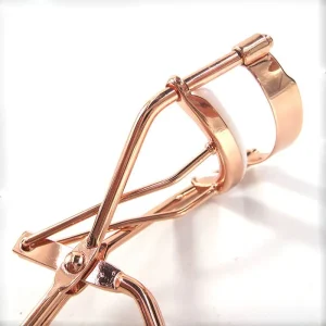 Private Label Durable Gold Metal & Stainless Steel Manual Eyelash Curler and Applicator