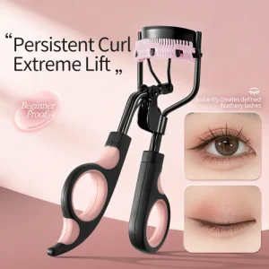 Private Label Eyelash Curler Electrophoretic Black Dual Color Wide Angle Design for Easy Curling Shaping Beauty Makeup Tools