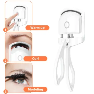 Private Label Heated Lash Curler Heating Eyelash Curler With Charger Usb