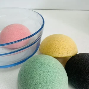 Private Label Konjac Sponge 100% Natural for Body Face Cleaning Eco-friendly Facial Washing Sponge Conjac