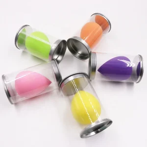 Private Label Latex Free Soft Makeup Foundation Sponge With Tin Box Personal Cosmetic Puff Sponge Blender