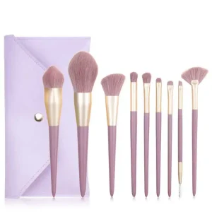 Private Label Luxury 9pcs Makeup Tool Brush Set High Quality Foundation Concealer Cosmetic Brushes Professional Kit