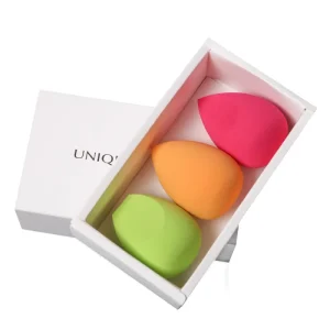 Private Label Package Cosmetics Sponge 3pcs Makeup Blender Sets Beauty Foundation Non Latex Makeup Sponge Puff