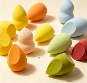 Private Label Rose Shaped Makeup Blending Sponge Soft Washable Reusable Cosmetic Sponge for Foundation Blush Eyeshadow