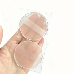 Private Label Silicone Makeup Sponge Reusable Washable Transparent Jelly Gel Beauty Puff Bender for Foundation Blush Concealer