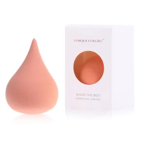 Private Label Waterdrop Makeup Sponge Latex Free Foundation Blender Non Absorbent Wet Dry Use for Flawless Face Makeup