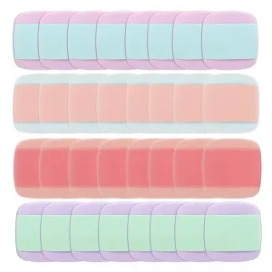 Private Logo Custom Printed Hydrophilic Non Latex Eco Friendly Facial Cosmetic Powder Puff Beauty Tools Makeup Sponge