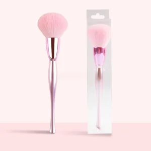 Professional 1 Piece Face Makeup Brush for Blush Bronzer and Foundation with Wooden Handle
