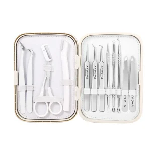 Professional 12 PCS Acne Needles Set Blackhead Remover Tweezers Pimple Extractor Tools Facial Care Skin Care Kit Acne Treatment
