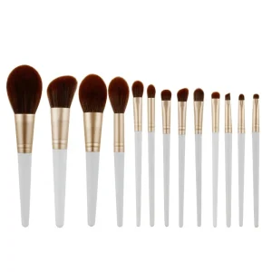 Professional 13 Pcs Makeup Brush Set with PU Storage Bags Powder Blusher Brushes