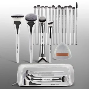 Professional 17pcs Makeup Brush Set Premium Synthetic Foundation Concealer Eyeshadow Travelling Daily Makeup Brushes