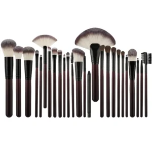 Professional 26Pcs Makeup Brush Set Wood Handle Foundation Powder Eyeshadow Blending Eyelash Cosmetic Brushes