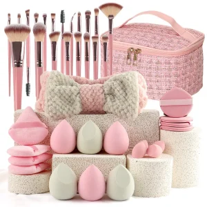 Professional 33 Piece Beauty Makeup Brush Set Large Combination Face Wash Eye Shadow Blush Cosmetics Makeup