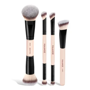 Professional 4pcs Makeup Brush Natural Foundation Concealer Blush Contouring Makeup Brushes Set