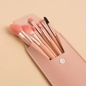 Professional 8pcs Mini Makeup Brush Set with Bag Travel Cosmetics Face Shaving Foundation Brushes