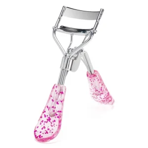 Professional A4 Eyelash Curler with Comfort Glitter Handle Customized Logo Clip on Beauty Tool Lash Lift Portable Makeup Tools