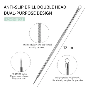 Professional Acne Needle for Face Acne Treatment Blackhead Removal Sharp & Smooth Tips Pimple Comedone Pimple Extractor B0708