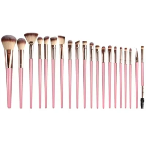 Professional Aluminum Handles Makeup Brush Set 20pcs Colorful Makeup Brushes for Cosmetic