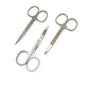Professional Beauty Stainless Steel Sharp Curved Tip Blade Cuticle Makeup Scissors Durable Nose Vibrissa Trimming Right Handed