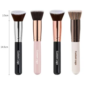 Professional Black Foundation Makeup Brushes Natural Synthetic Hair Cosmetic Tools Used with Mascara