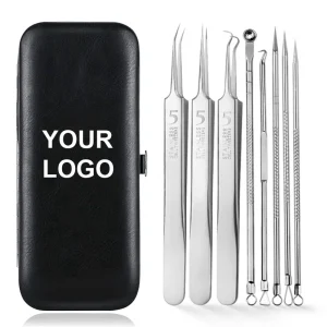 Professional Blackhead Remover Acne Needle Set Stainless Steel Pimples Popper Comedone Extractor Removal Tool for Nose Face Skin