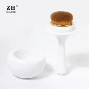 Professional Buffing Foundation Synthetic Bristles Plastic Handle High Density Cosmetic Eco Friendly Single Makeup Brush