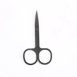 Professional Ceramic Handled Stainless Steel Beauty Scissors Curved Manicure Eyebrow Facial Hair Lashes Scissors