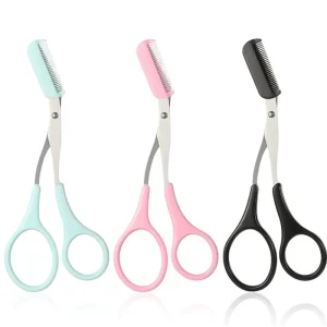 Professional Eyebrow Scissors for Women Beauty Tool Eyebrow Scissors with Comb