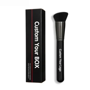Professional Foundation Brush Single Face Contour Brush Vegan Custom Private Label High Quality Synthetic Hair Brushes