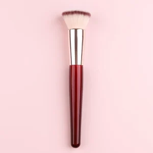 Professional Foundation and Concealer Brush Synthetic Hair Wood Red Handle Portable Single Makeup Brush