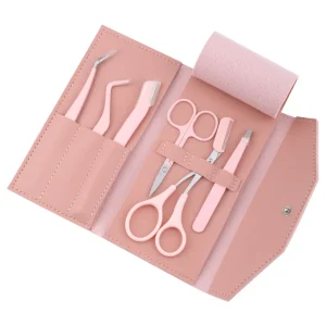 Professional High Quality Eyebrow Tweezers Set and Multi Purpose Scissors Customizable Eyebrow Grooming Kit