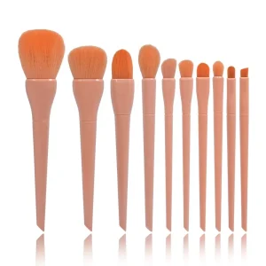 Professional Makeup Brush Set Candy Color Vegan Foundation Lip Powder Makeup Brush Sets Private Label