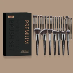 Professional Makeup Brush Set High Quality 25 Pcs Fan Brushes with Concealer Face Makeup Brush Kit