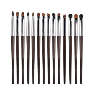 Professional Makeup Eye Shadow and Eyebrow Brushes Set Synthetic Fan Brush with Handle for Lips and Concealer Natural Style