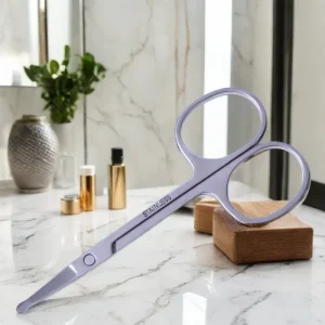 Professional Makeup Manicure Tool Stainless Steel Safety Blunt Scissor Small Nose Hair Scissor Personalized OEM