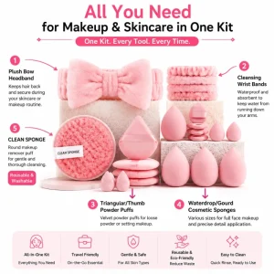 Professional Makeup Sponge Set Water Drop Gourd Beveled Shape Private Label Custom Logo Multi Color Face Blender Puff Bulk