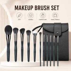 Professional OEM Private Label Soft Synthetic Fibre Brush Makeup Smooth Effect Blending Coverage Makeup Brush Set