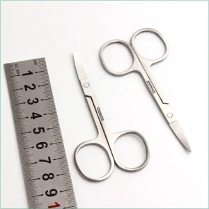 Professional Scissor Manicure For Nails Eyebrow Nose Eyelash Cuticle Scissors Curved Pedicure Nail Scissor Makeup Tools