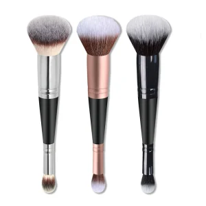 Professional Single Piece Double Side Dual Ended Powder Makeup Brush Concealer Foundation Makeup Brush