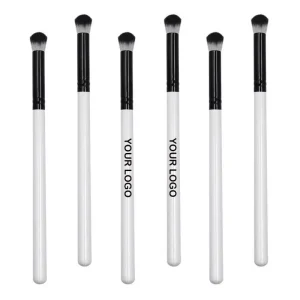 Professional Single White Black Makeup Soft Eyeshadow Brushes Synthetic Eye Shadow Brush